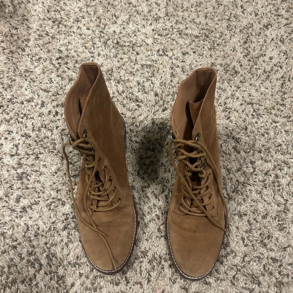 Madewell The Julien Lace-Up Lugsole Boot in Suede Size 10 - Picture 10 of 11